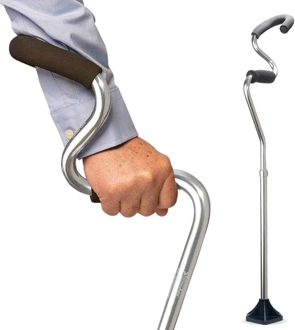 Lightweight Adjustable Self Standing Walking Cane T789015