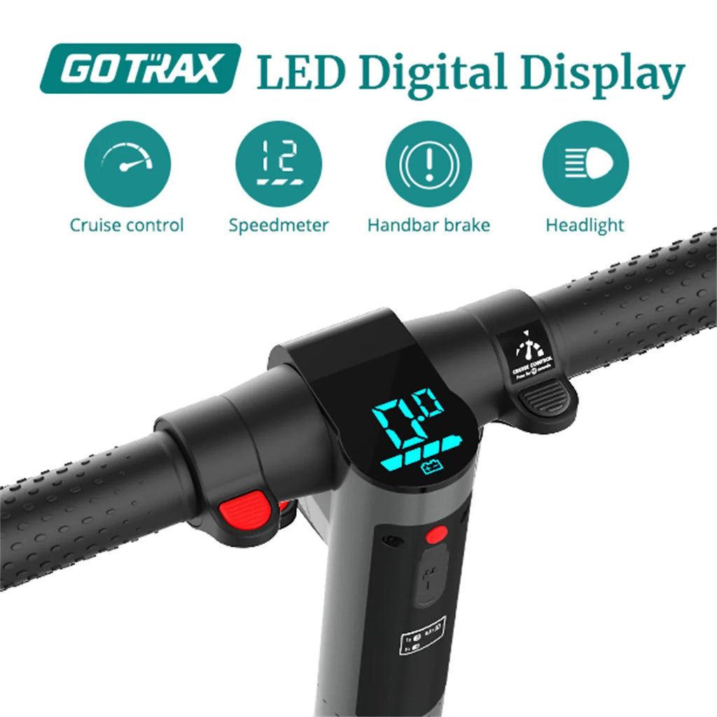 Gray Foldable Electric Scooter with 6 Tires D893