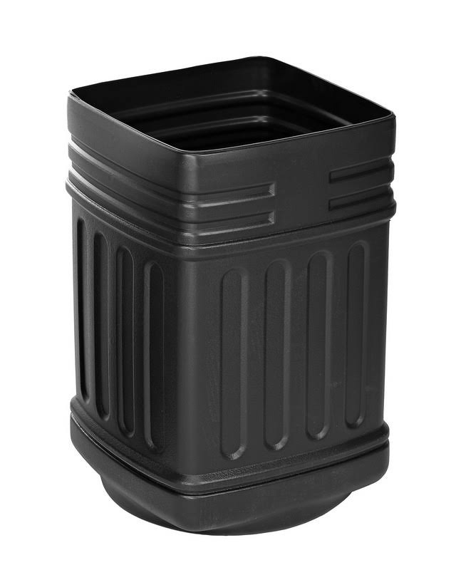 Black 16-Gallon Outdoor/Indoor Trash Can Y821309