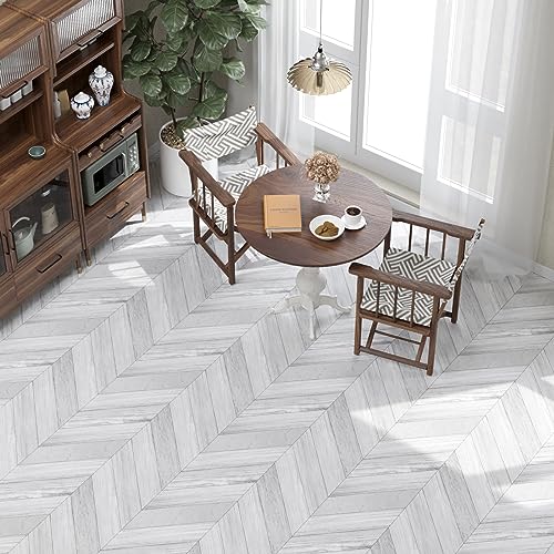 Light Wood Peel and Stick Vinyl Flooring Roll 23"x 393" 64 Sq.Ft O309
