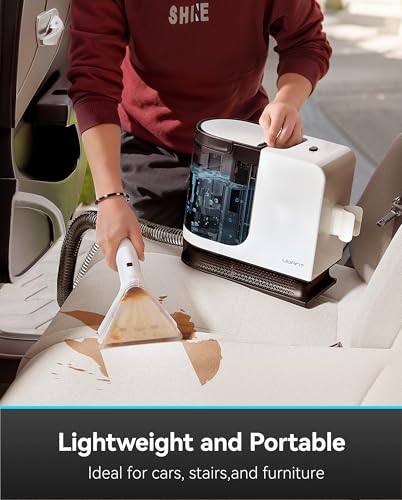 Portable Carpet Cleaner with Steam, 18Kpa Suction S89365