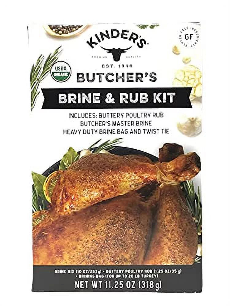 11.25-ounce Organic Turkey Brine and Rub Kit with Brining Bag F418