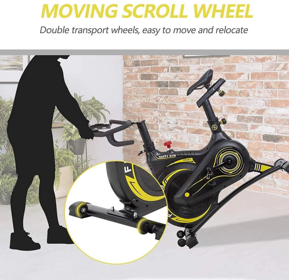 Black Exercise Bike with LCD Display I882758