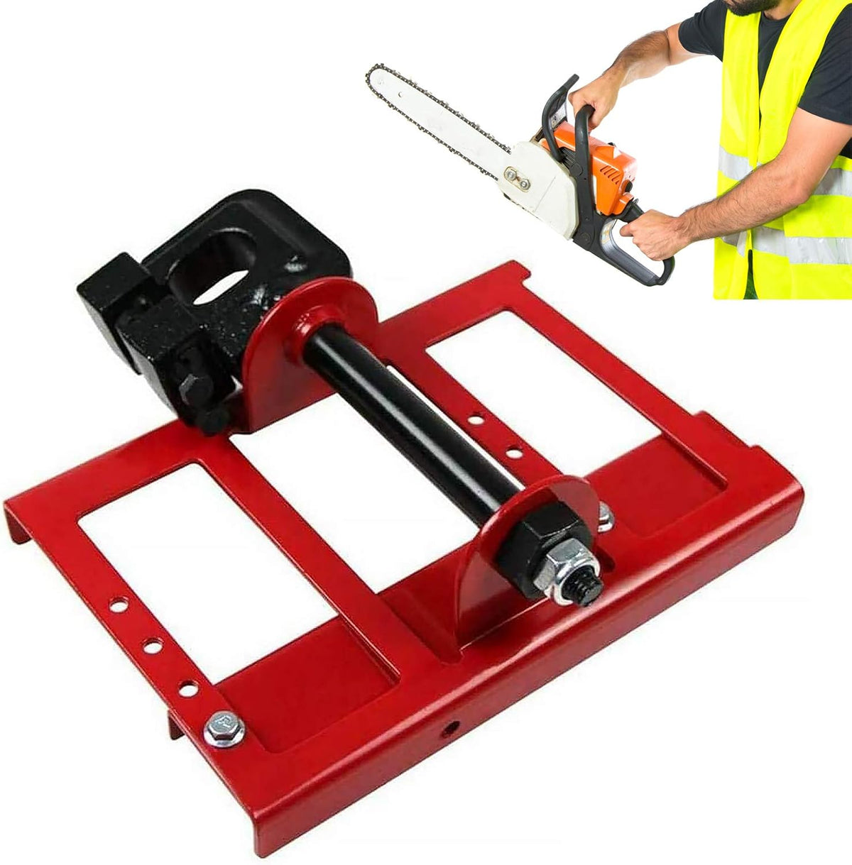Vertical Chainsaw Mill Lumber Cutting Guide Saw Steel Timber Chainsaw Attachment B427