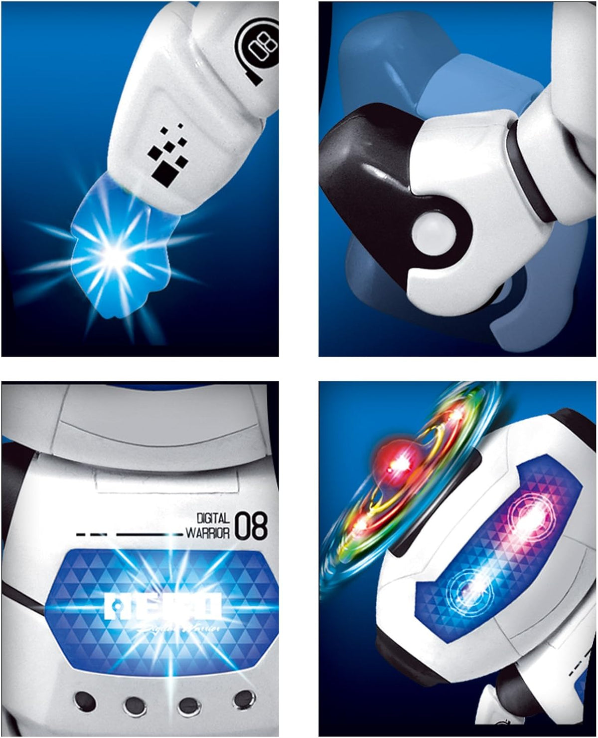 Interactive 360° Dance Spin Smart Robot with LED Light & Music Z2696