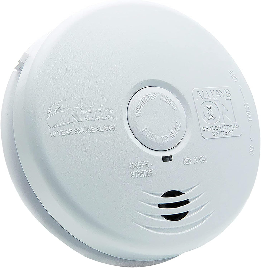 Pack of 6 Hardwired Smoke Alarm with Lithium Battery Backup R737572