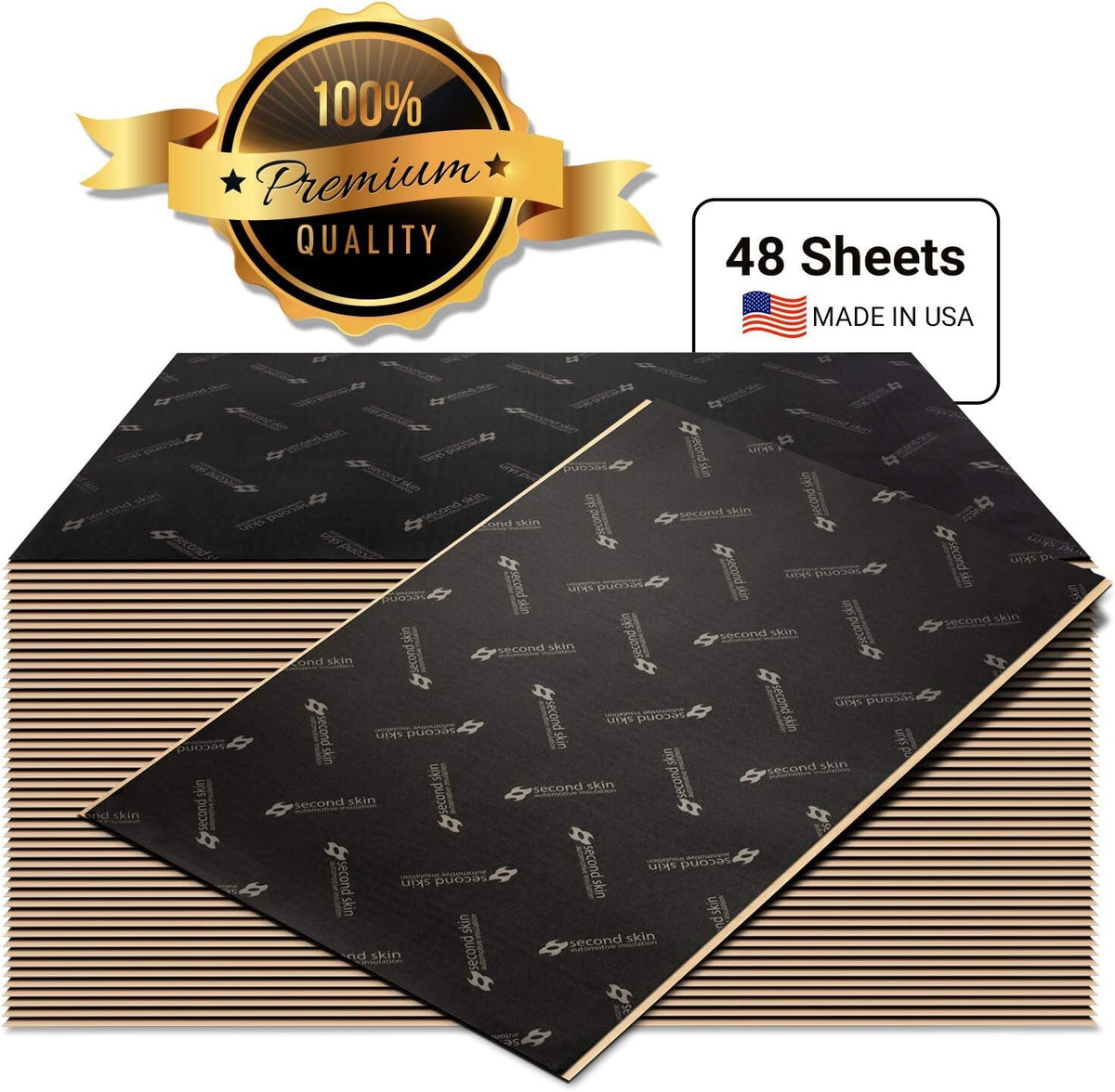 2mm Butyl Rubber Car Sound Deadening Material 20 Sq Ft 12 Sheets S714305