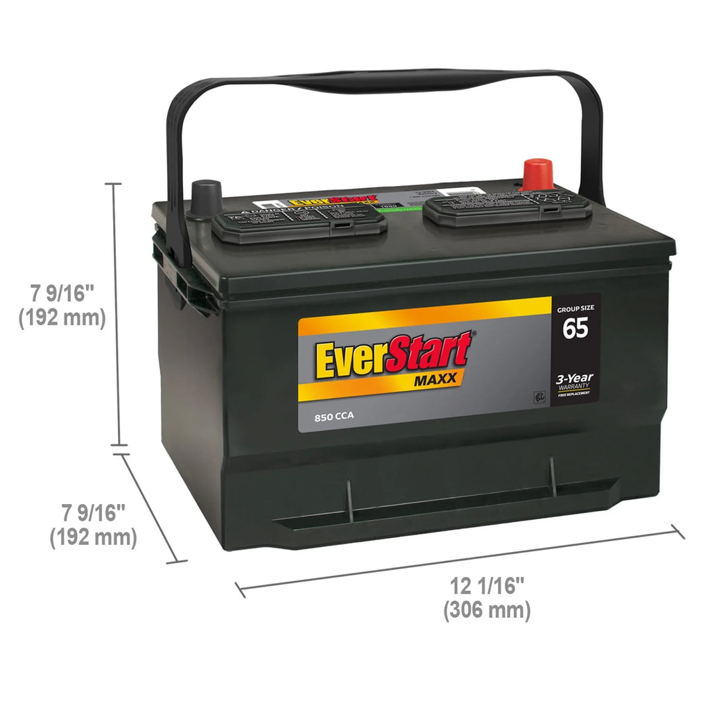 Group Size 65 12 Volt 850 CCA Lead Acid Automotive Battery R43897