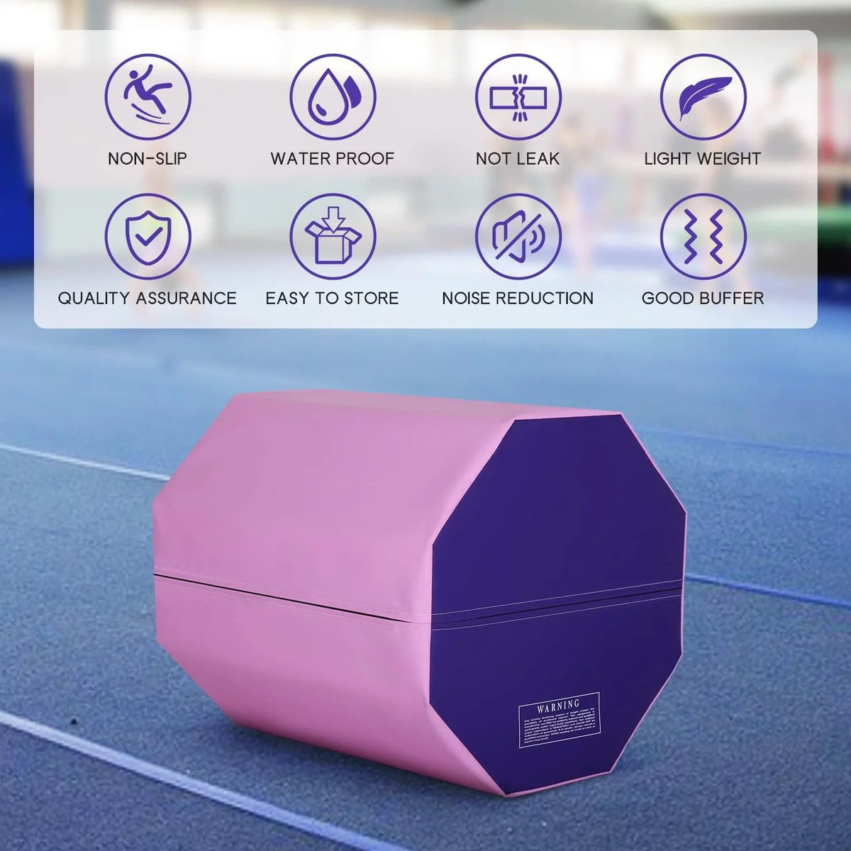Pink Octagon Tumbling Mat 24.4" x 25.6" J6051