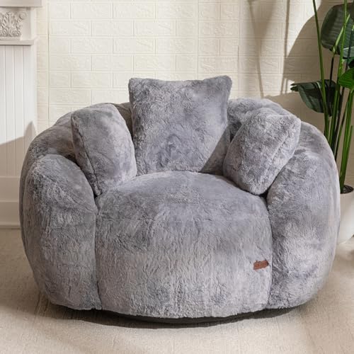Beige Floral Shaped Bean Bag Sofa P146788