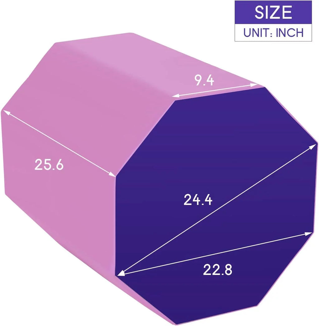 Pink Octagon Tumbling Mat 24.4" x 25.6" J6051