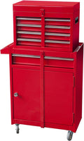 4 Drawer Rolling Tool Chest with Storage Cabinet F884