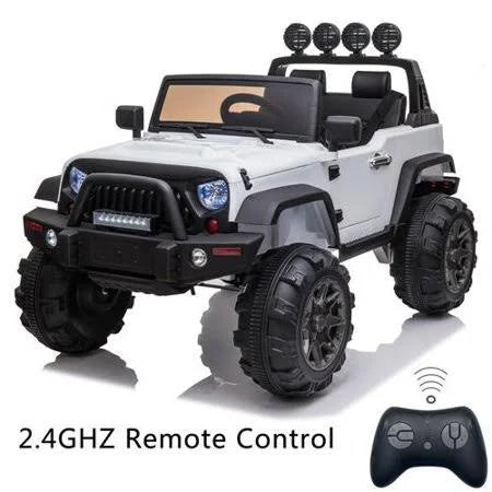 12V White Electric Ride on Car with Remote Control C970978