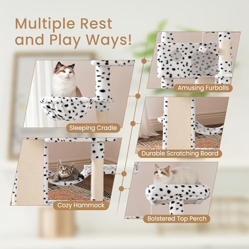 Grey Cat Tree with Sisal Scratching Posts Z661950