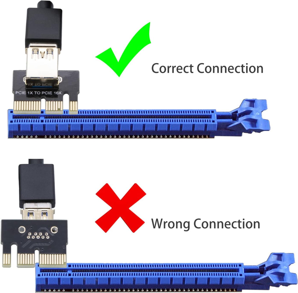 PCIe Riser Card 16X to 1X 6 Pack O100186