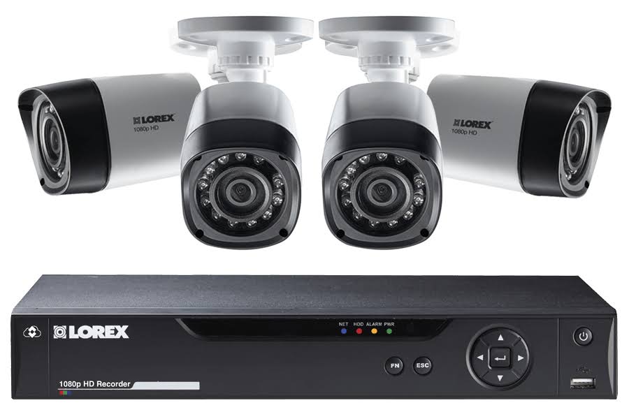 8 Channel 4 Cameras Weatherproof DVR Surveillance Security System P1730
