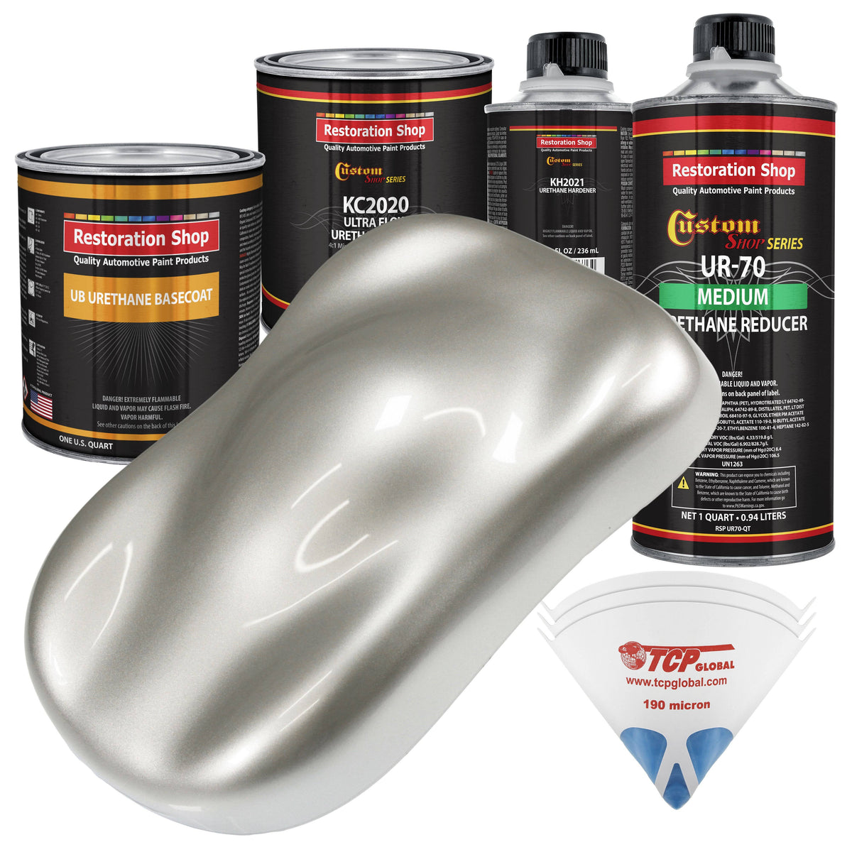 Sterling Silver Metallic Basecoat Quart Kit V64774