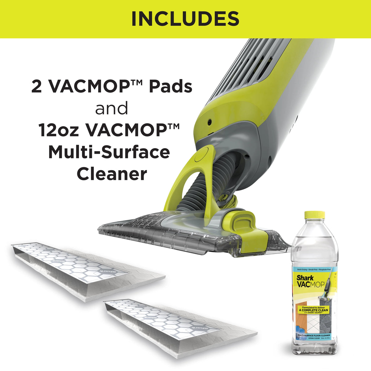 Cordless Hard Floor Vacuum Mop with Disposable Pads E63651