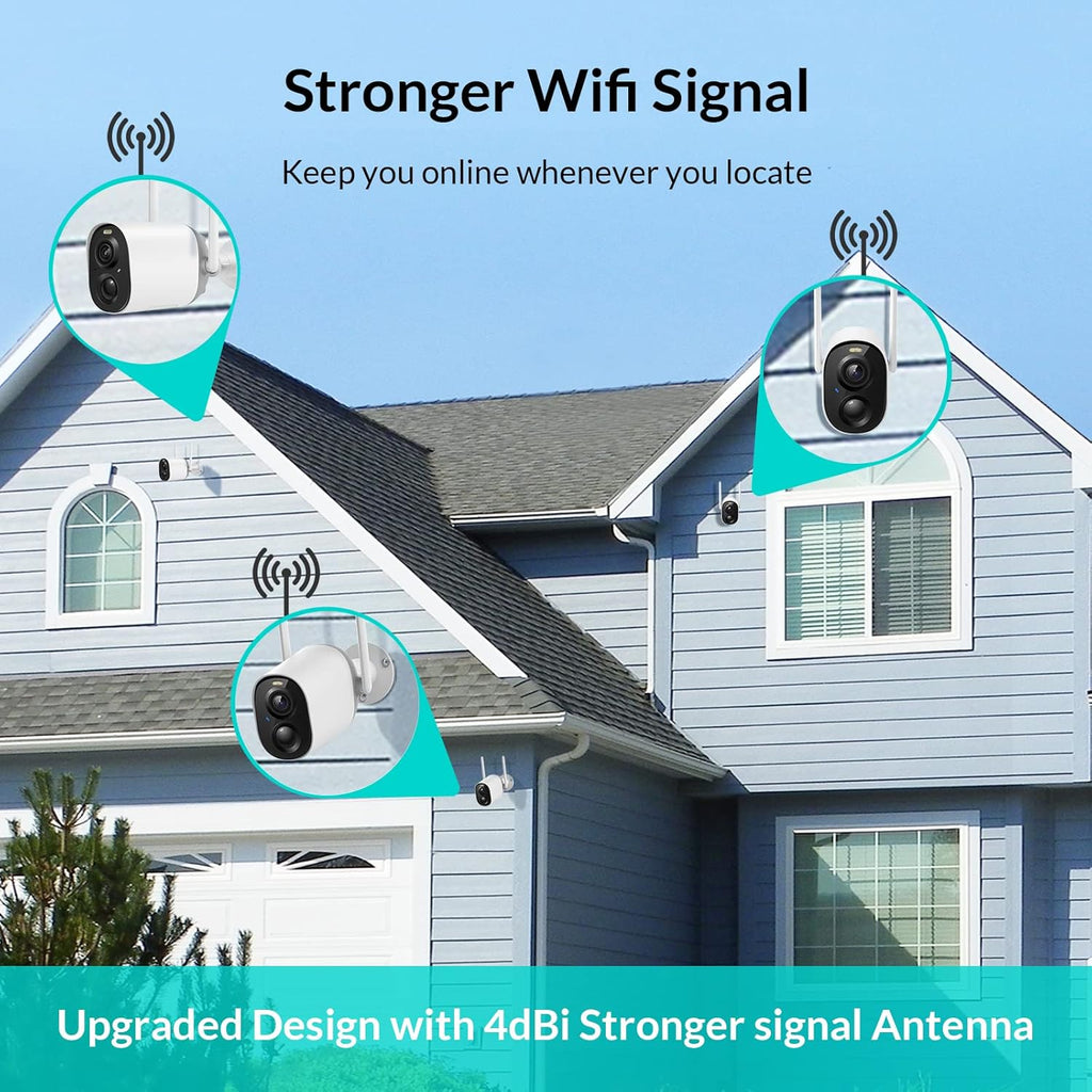 Wireless Rechargeable Battery Powered Security Camera M809