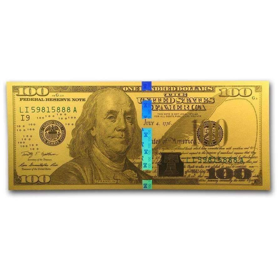 1 Gram Gold Note Replica M38980