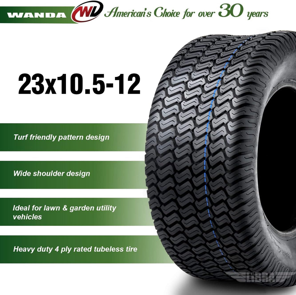 23x10.5-12 Lawn Mower Turf Tire Pack of 2 C978618