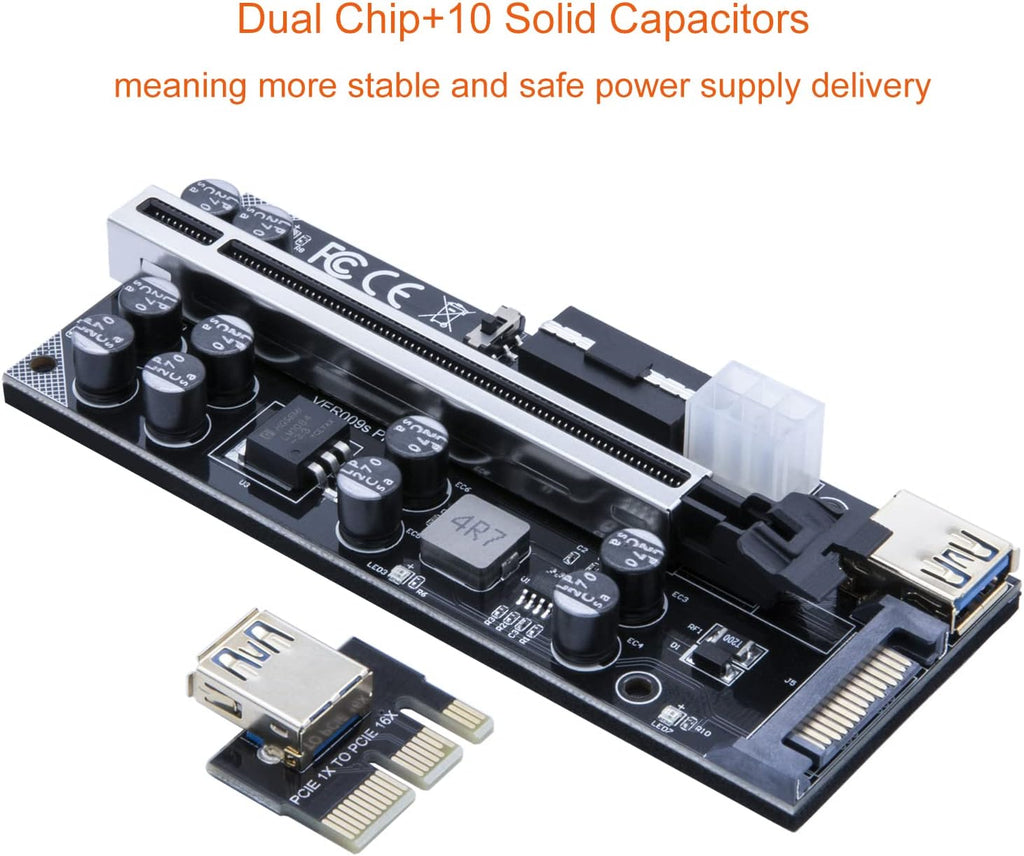 PCIe Riser Card 16X to 1X 6 Pack O100186