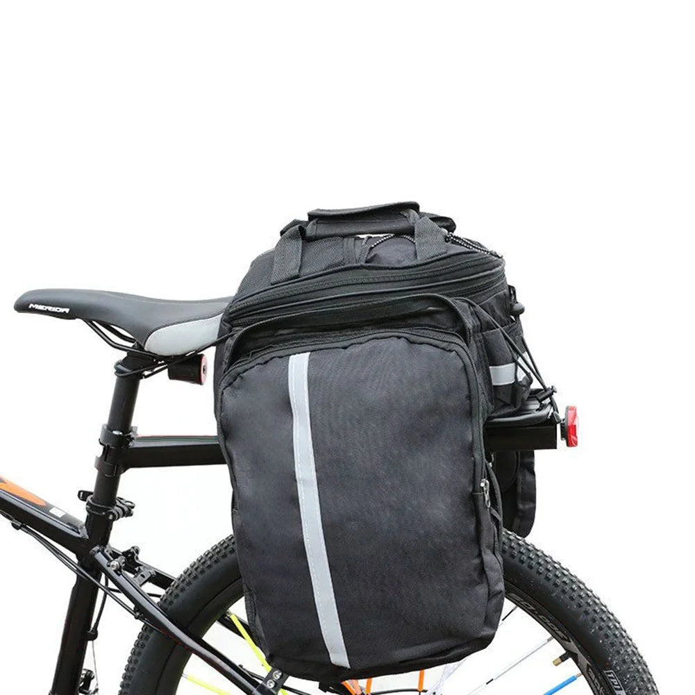 Bicycle Rear Rack Trunk Storage Bag with Reflective Strap J147