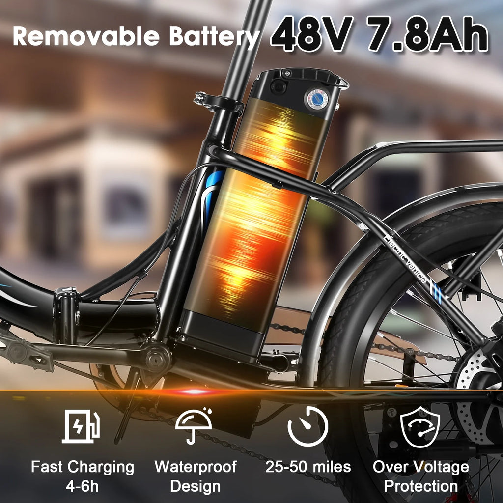 500W Folding Electric Bike for Adults T823