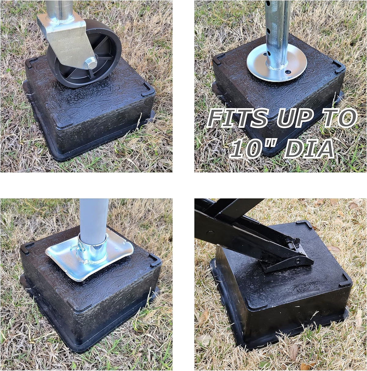 Trailer Jack Block Stand 12,000 lbs Capacity Stabilizing Pads I9552