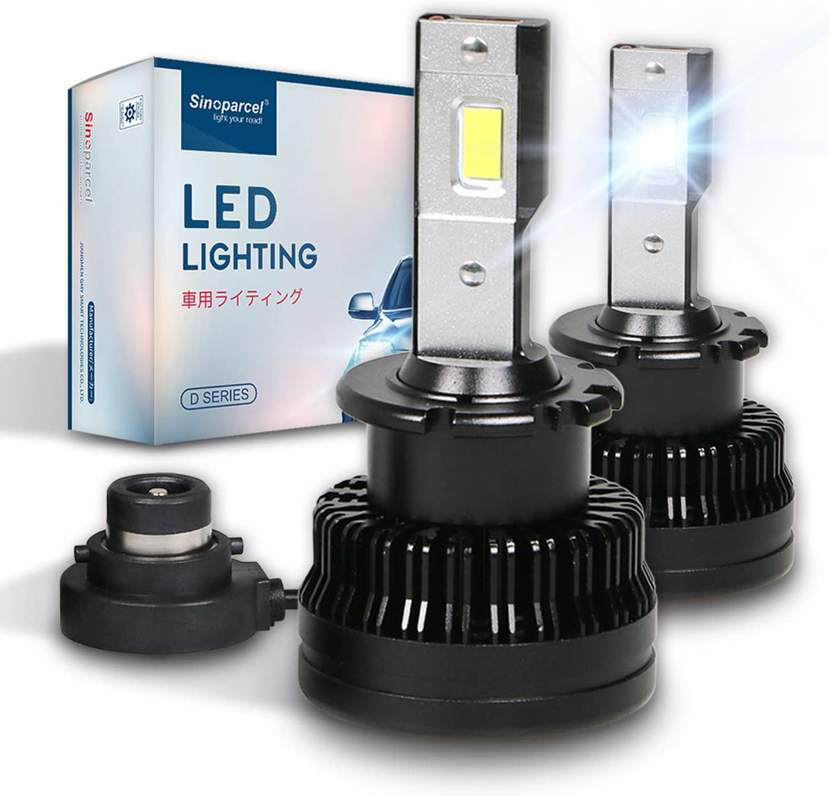 D2S/D2R LED Headlight Bulb 6000K 35W High Low Beam Xenon HID Replacement Lights Pack of 2 G65950
