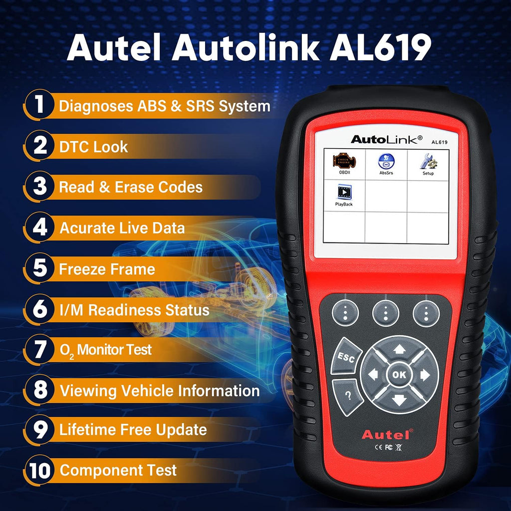 OBD2 Scanner with ABS and SRS Airbag Diagnostic K771