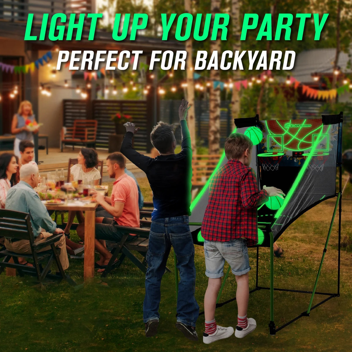 Glow in The Dark Basketball Arcade Game L472647