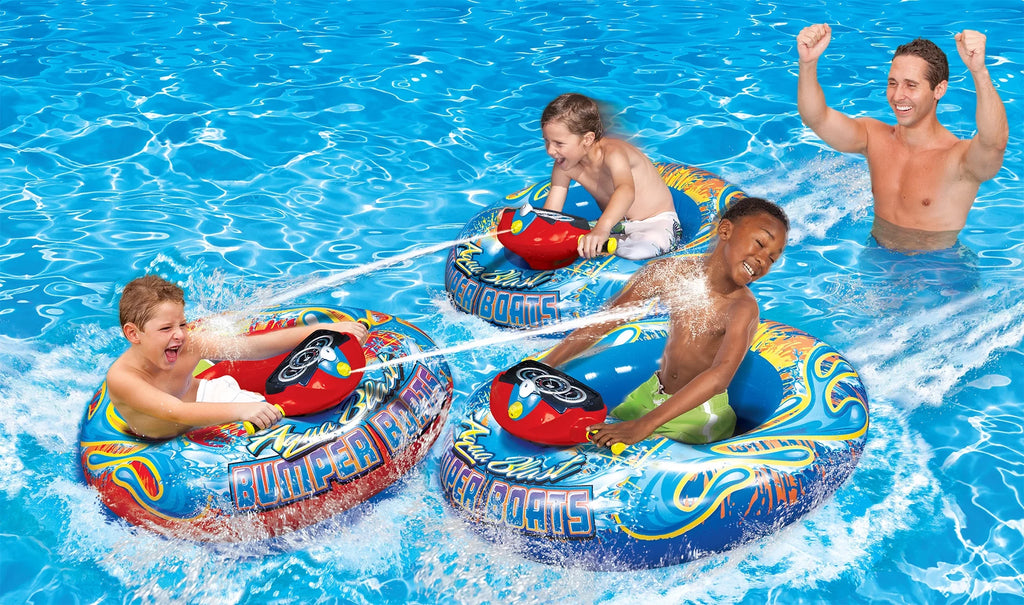 Motorized Bumper Boat Pool Rider 2-Pack J128989