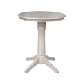 Solid Wood Round Pedestal Counter Height Table X50311
