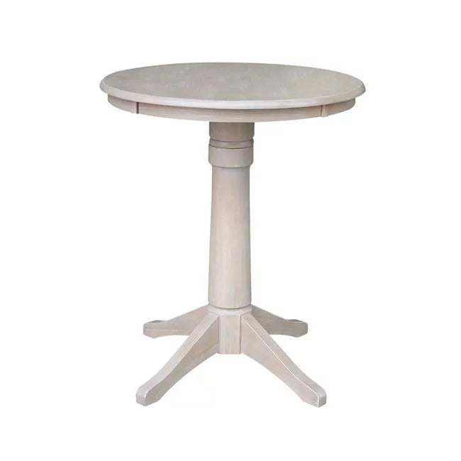 Solid Wood Round Pedestal Counter Height Table X50311