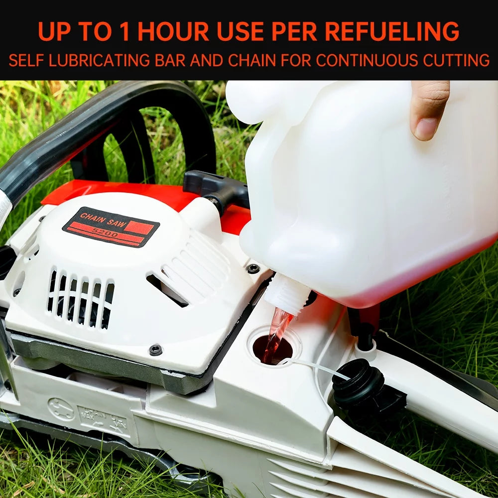 Gasoline Chainsaw with 22 in. Bar 52CC 2-Cycle Gas Powered U6028