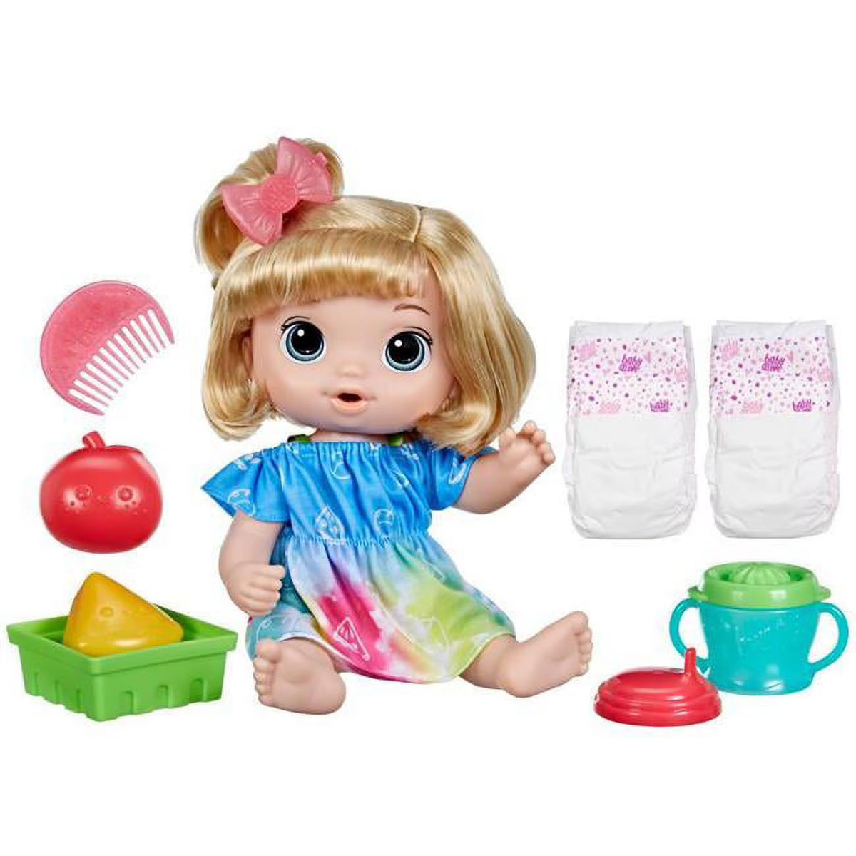 Baby Alive Fruity Sips Apple Pretend Juicer Doll Set Y3763