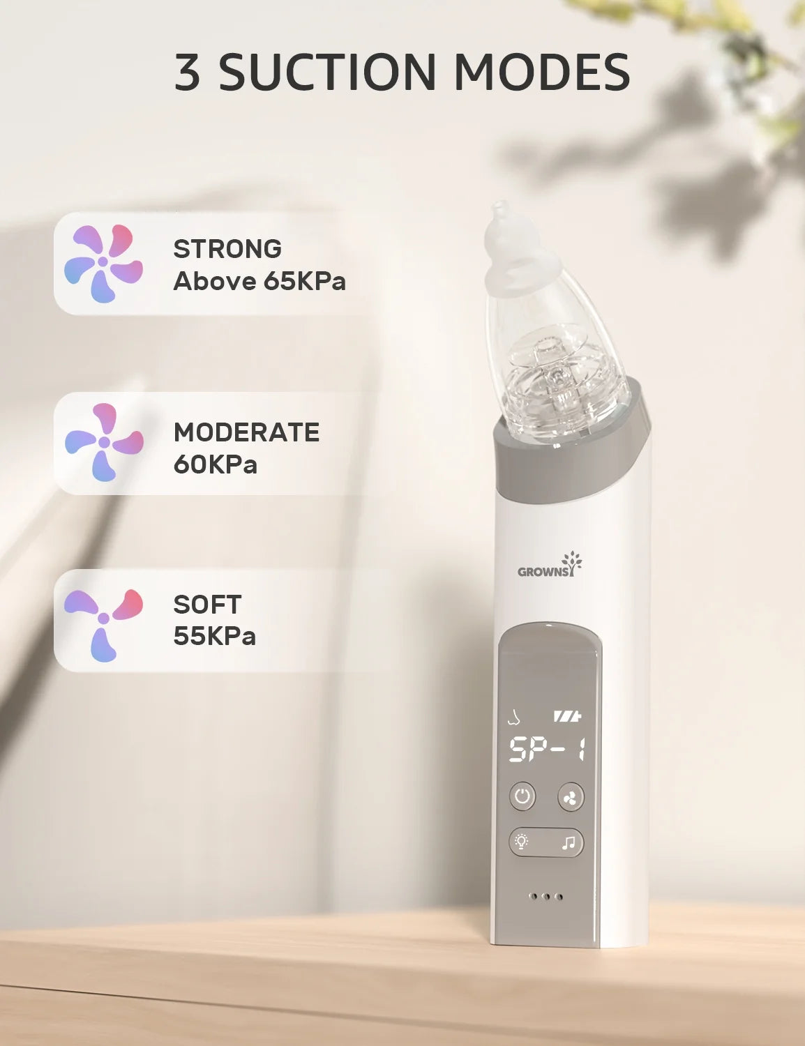 Baby Nasal Aspirator with 3 Silicone Tips G166