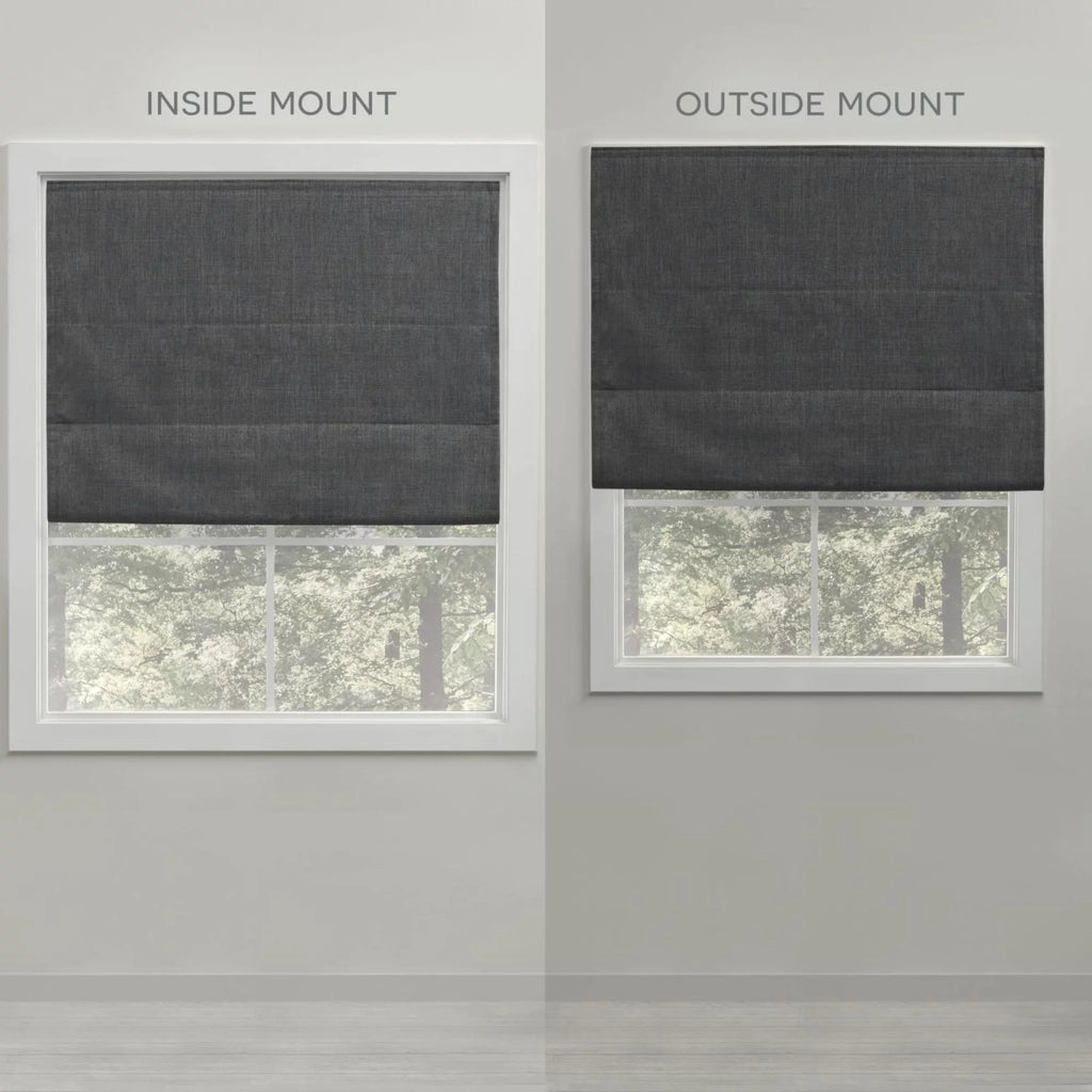 Silver 34"x64" Blackout Roman Shade Y2384