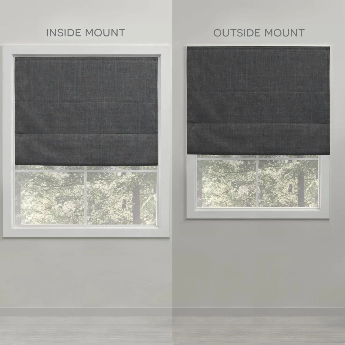 Silver 34"x64" Blackout Roman Shade Y2384