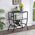 Silver Metal Bar Cart T7558