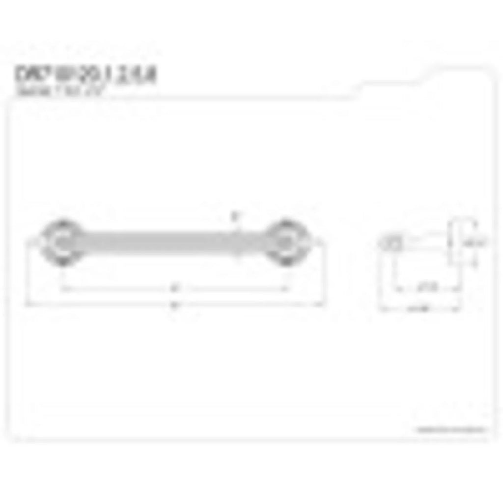 12" Polished Brass Decorative Grab Bar S7846