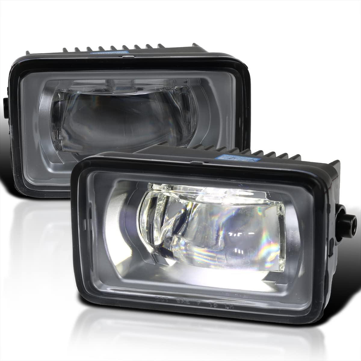 Smoke Lens LED Fog Lights Compatible with Ford F250 F350 Super Duty 2017-2018 Pair C182