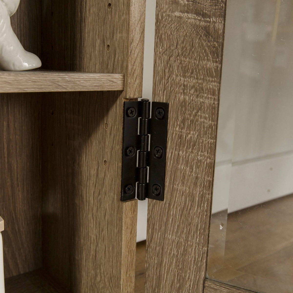 Wood Media Storage Tower Cabinet T101