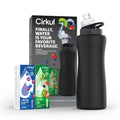 32oz Rose Gold Stainless Steel Water Bottle Starter Kit with Lid and 2 Flavor Cartridges N66075