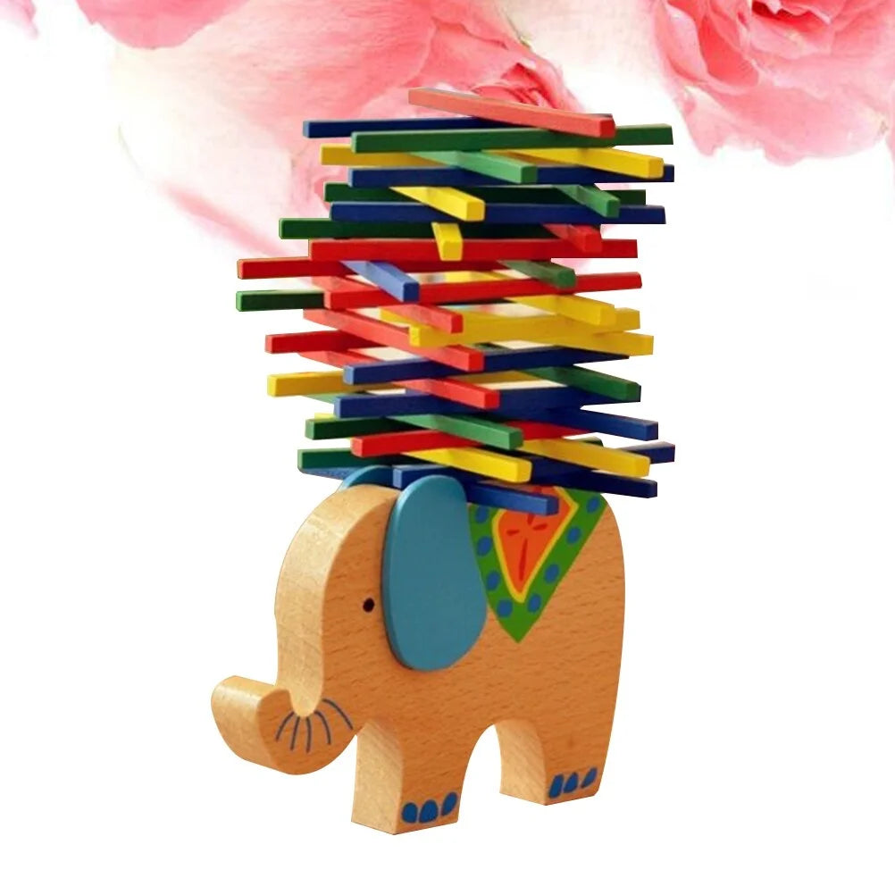 Wooden Stackable Building Blocks Educational Toys C6548