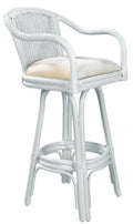 Whitewash Rattan Counterstool Q441