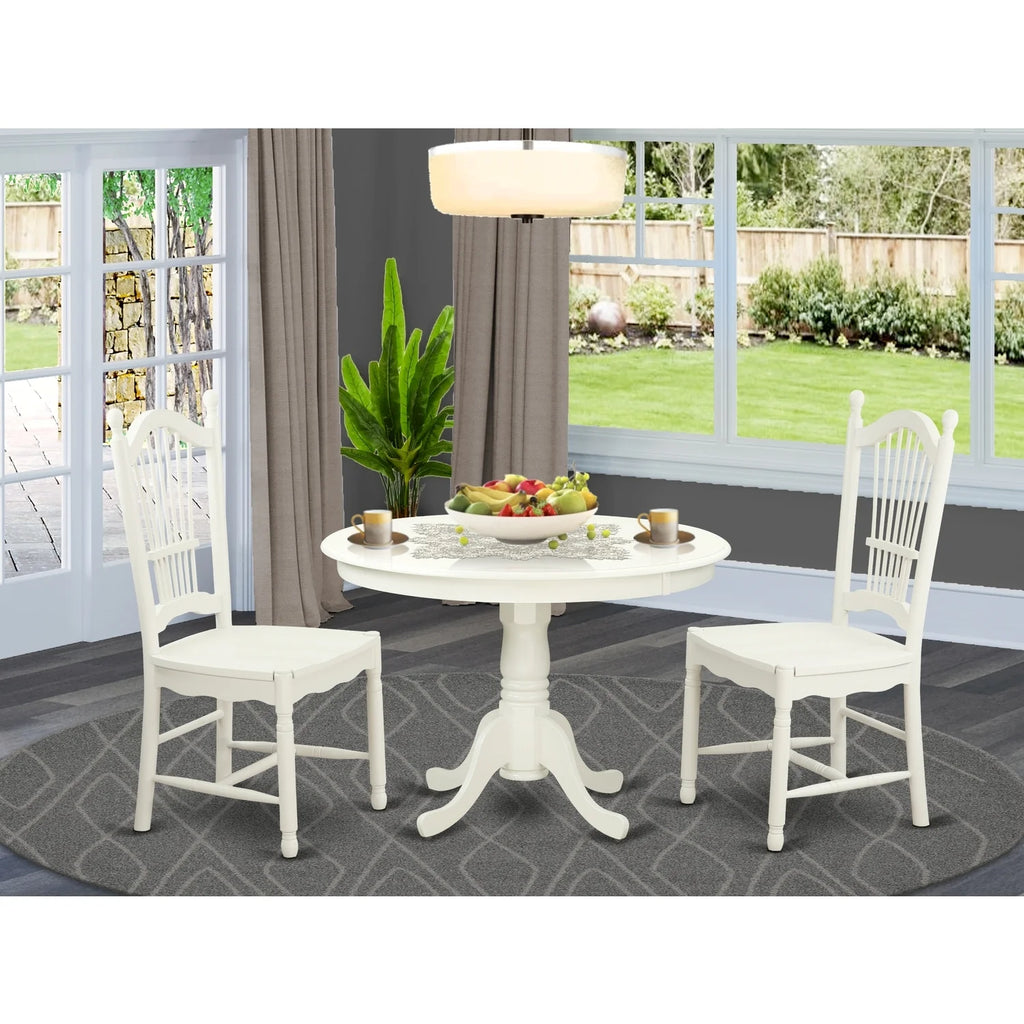 Round Small Table And Kitchen Chairs U729