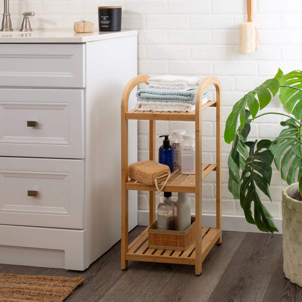 3 Tier Bamboo Storage Shelf L437588