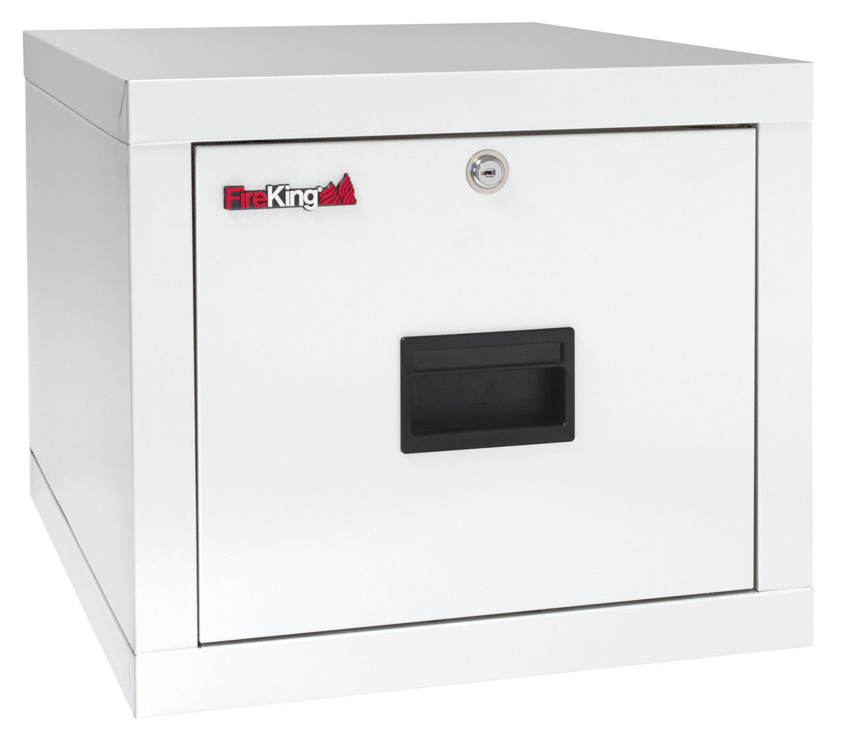 Arctic White One Drawer Fire Rated File Cabinet J810